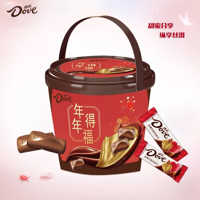 德芙 巧克力桶装270g/60颗